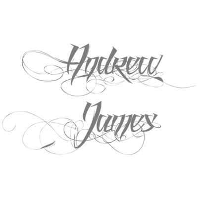 Andrew James Grayscale Logo